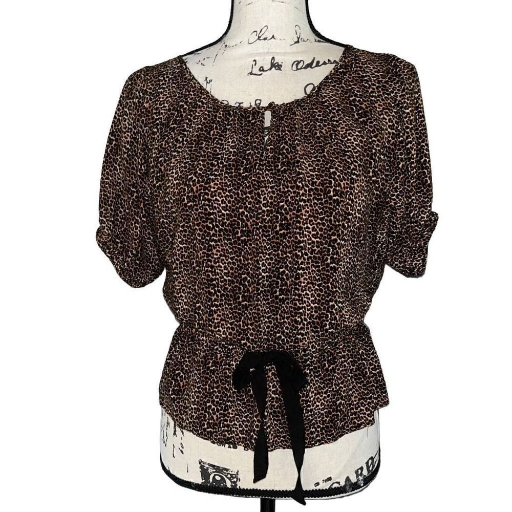 ‎Express leopard print blouse XS - Picture 5 of 6